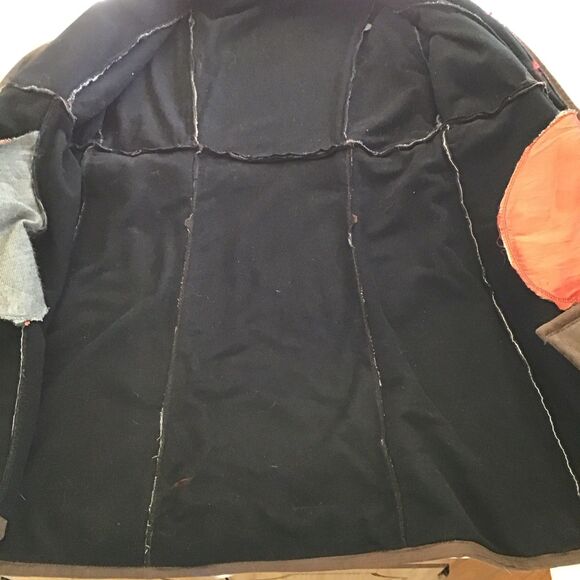 Penny Lane Women's Vintage 1970s Brown Shearling Coat Fur Trim - Picture 3 of 6